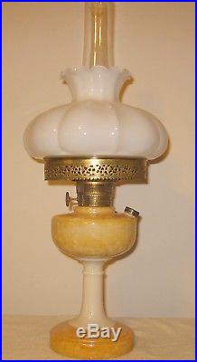 Lamp Aladdin B-27 Simplicity Gold Lustre Kerosene Very Ornate Workable Lamp