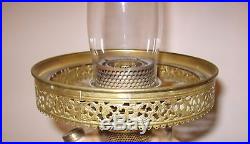 Lamp Aladdin B-27 Simplicity Gold Lustre Kerosene Very Ornate Workable Lamp
