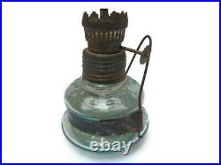 Lamp Oil Antique Kerosene Glass Wick Vintage Burner Aladdin Lamplight Can Inch