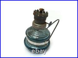 Lamp Oil Antique Kerosene Glass Wick Vintage Burner Aladdin Lamplight Can Inch