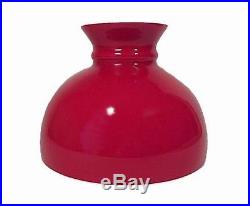 Lamp Shade 10 Red Cased Glass Student fits Aladdin Kerosene Oil Table Hanging