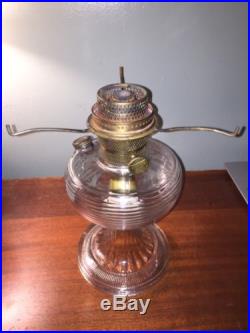 Large Aladdin Clear Beehive Kerosene Lamp (B-80) with NuType Model B Burner