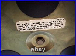 Lg. VTG. Aladdin Student Adjustable Brass Oil Tank Hurricane Electric Desk Lamp