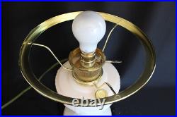 Limited Edition Short Lincoln Drape Fenton Aladdin Knights Hand Painted Oil Lamp