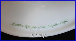 Limited Edition Short Lincoln Drape Fenton Aladdin Knights Hand Painted Oil Lamp