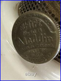 Lincoln Drape Alacite Aladdin Kerosene Lamp By Mantle Lamp Co Model B Chicago IL