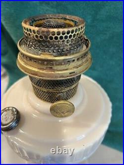 Lincoln Drape Pink Alacite Aladdin Lamp Vintage Oil Lamp