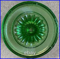 Look! Excellent! 1938 Aladdin Green Beehive B-81 Beta Crystal Glass Lamp