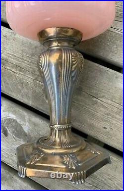 Look! Very Nice! Aladdin B-121 Majestic Rose Moonstone Lamp Circa 1935-1936