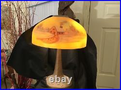 Lot# 1348. Vintage Aladdin table lamp & Shade, 1940's