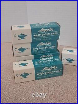 Lot Of 10, 1970's Vintage Aladdin Upright Gaslight Mantles 55104 Blue Box