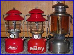Lot Of 10 Vintage Antique Akron Coleman Kerosene Oil Lamps Lanterns Aladdin Rayo