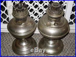 Lot Of 10 Vintage Antique Akron Coleman Kerosene Oil Lamps Lanterns Aladdin Rayo