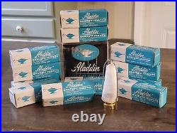 Lot Of 12, 1970's Vintage Aladdin Upright Gaslight Mantles 55104 Blue Box