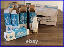 Lot Of 12, 1970's Vintage Aladdin Upright Gaslight Mantles 55104 Blue Box