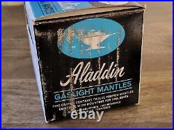 Lot Of 12, 1970's Vintage Aladdin Upright Gaslight Mantles 55104 Blue Box