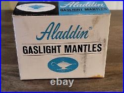 Lot Of 12, 1970's Vintage Aladdin Upright Gaslight Mantles 55104 Blue Box