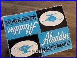 Lot Of 12, 1970's Vintage Aladdin Upright Gaslight Mantles 55104 Blue Box