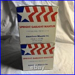 Lot Of 24, 1970's Vintage American Mantle Co. Upright Gaslight Mantles A-916