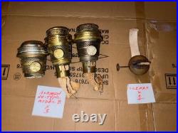 Lot Of 24 Aladdin And Other Oil Lamp Burners. View Photos