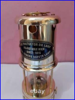 Lot Of 5 Pcs Polished Brass Working Miner Lamp oil Ship Lantern Maritime Vintage