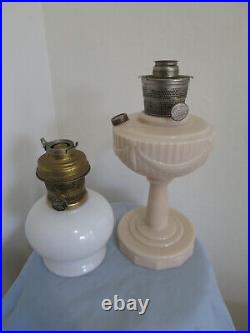 Lot of 2 Vintage Aladdin Lincoln Drape Nu Type Model B, & Aladdin 23 Oil Lamps