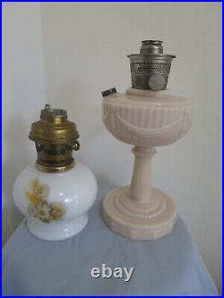 Lot of 2 Vintage Aladdin Lincoln Drape Nu Type Model B, & Aladdin 23 Oil Lamps