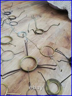 Lot of 67 Assorted Shade Holders Spiders Aladdin & Other Oil Kerosene Lamps
