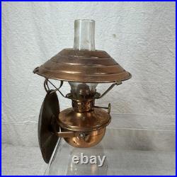 Lot of 9 Antique Oil Lamps with Chimneys Brass, Glass & Metal Aladdin #23