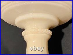 MATCHED PAIR Antique 1940s ALADDIN Tall Lincoln Drape Alacite Lamps Model B