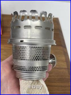MATTE Nickel ALADDIN MaxBrite Improved Model 500 Kerosene Mantle Lamp Burner NIB