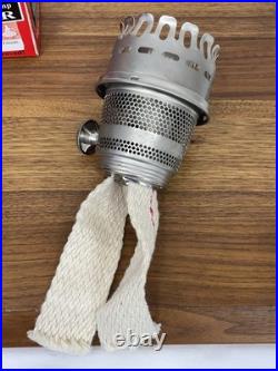 MATTE Nickel ALADDIN MaxBrite Improved Model 500 Kerosene Mantle Lamp Burner NIB