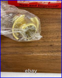 MATTE Nickel ALADDIN MaxBrite Improved Model 500 Kerosene Mantle Lamp Burner NIB