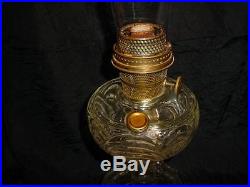 MINT! Aladdin Washington Drape Original Chimney Clear Glass Kerosene Oil Lamp