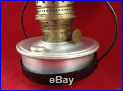 Mantle Lamp Co. Aladdin Nu Type Model B Brass Burner Green Shade