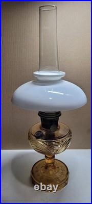 Mantle Lamp Co Nu-Type Model B Aladdin Amber Kerosene Lamp