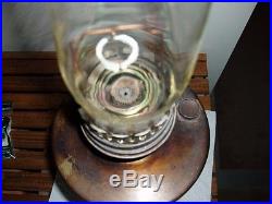 Metal Nu-Type Model B Aladdin Lamp With 2 Glass Chimney, 2 Mantels, Wick Cleaner
