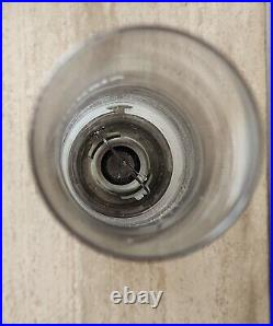 Mid-Century Vintage 23 Kerosene Oil Aladdin Lamp Gold Floral Milk Glass Chimney