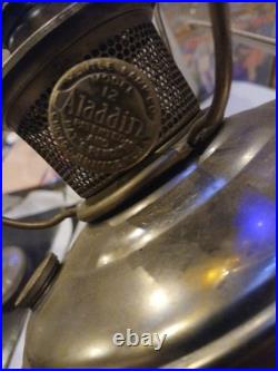 Model 12 Aladdin Kerosene Lamp. Looks All Original Shade Is Perfect