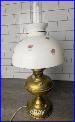 Model 2 1910 Antique Aladdin Brass Complete Lamp Electrified -Early Chicago GWTW