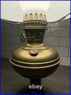 Model 2 1910 Antique Aladdin Brass Complete Lamp Electrified -Early Chicago GWTW
