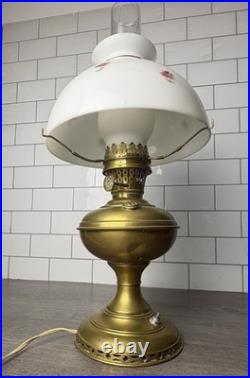 Model 2 1910 Antique Aladdin Brass Complete Lamp Electrified -Early Chicago GWTW