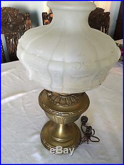 Model #8 Aladdin Lamp With Original Shade Rare Oil/Kerosene DGA4