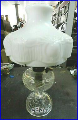 Model B 20'' Tall Aladdin Lincoln Drape Kerosene Lamp w White Shade Washington