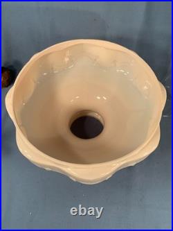 Model B-75 Aladdin Alacite Glass Lincoln Drape Oil Lamp Electric w Alacite Shade