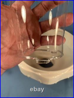 Model B-75 Aladdin Alacite Glass Lincoln Drape Oil Lamp Electric w Alacite Shade