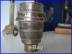 Model B nickle aladdin lamp burner with a new gallery