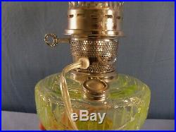 Mosser Glass Aladdin Lamps Limited Edition Vaseline Glass Lamp Electrified