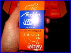 N. O. S. BOX LOT 12 ALADDIN OIL LAMP MANTLES12-B-C-21-21c-23