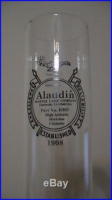 NEW ALADDIN R905 HIGH ALTITUDE 15 1/2 HEELLESS OIL KEROSENE LAMP CHIMNEY